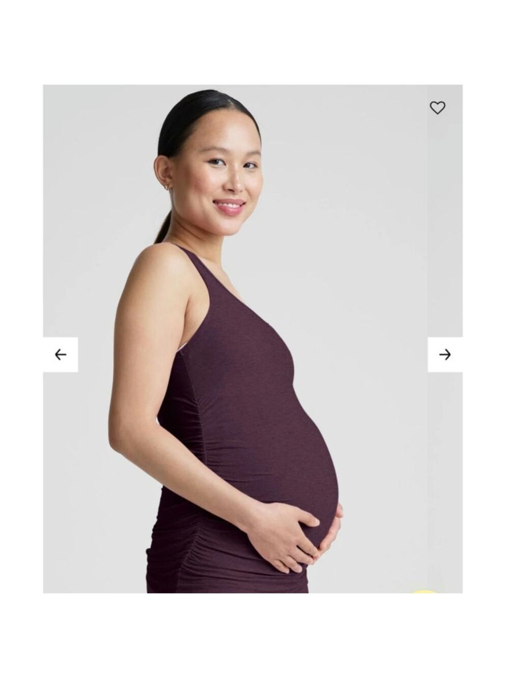 Beyond Yoga Featherweight Let It Grow Racerback Maternity Tank Size: L
